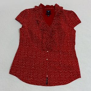 Tommy Hilfiger Short Sleeved Blouse -No Stains Or Wear
